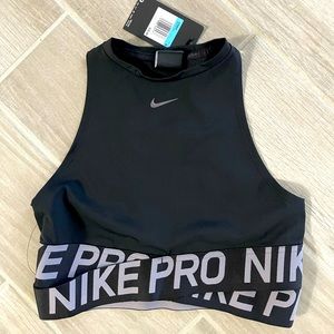 Black Medium Nike Pro Crop Top